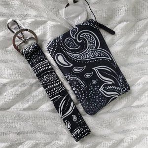 NWT - Vera Bradley Zip ID and Wristlet Key Chain Set (Multiple Patterns)